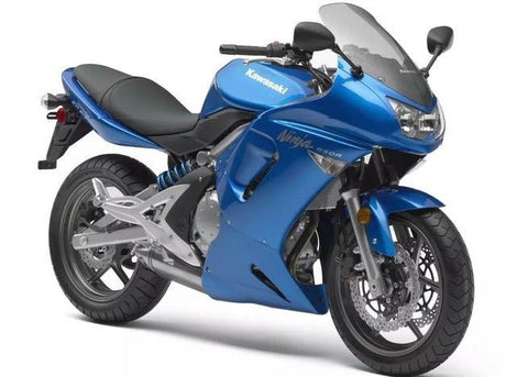 Kawasaki Ninja 650 (2006-2008) Blue, Chrome at KingsMotorcycleFairings.com