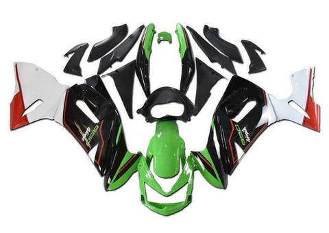 Kawasaki Ninja 650 (2006-2008) Green, Black, White, Red at KingsMotorcycleFairings.com