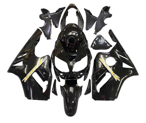 Kawasaki Ninja ZX12R Fairings (2002-2006) Black, Gold at KingsMotorcycleFairings.com