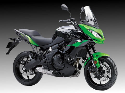 Kawasaki Versys 650 Fairings (2015-2021) Green, Black at KingsMotorcycleFairings.com