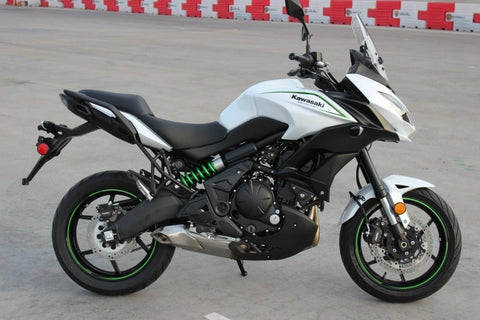 Kawasaki Versys 650 Fairings (2015-2021) White, Green at KingsMotorcycleFairings.com