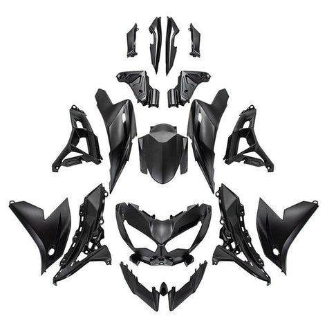 Kawasaki Versys 650 Fairings (2022-2025) Matte Black at KingsMotorcycleFairings.com