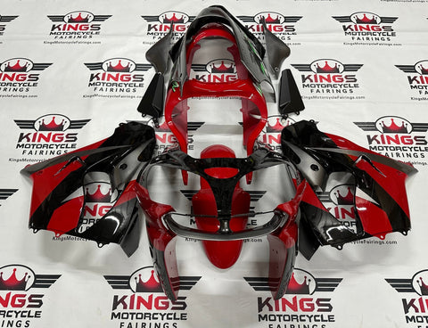 Kawasaki ZX-9R Fairings (2000-2001) Red, Black, Gray at KingsMotorcycleFairings.com