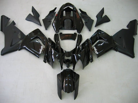 Kawasaki ZX10R Fairings (2004-2005) Black, Matte Black at KingsMotorcycleFairings.com