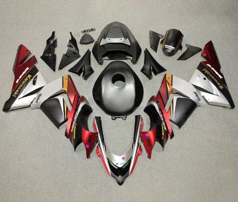 Kawasaki ZX10R Fairings (2004-2005) Matte Black, Red, Silver, Yellow at KingsMotorcycleFairings.com