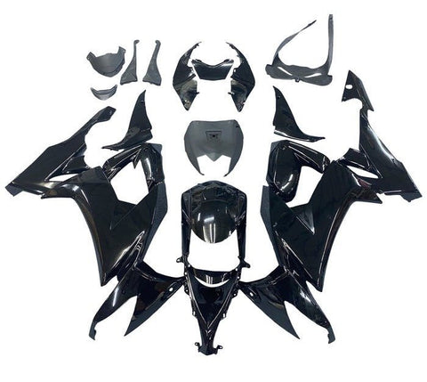 Kawasaki ZX10R Fairings (2008-2010) All Black at KingsMotorcycleFairings.com