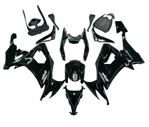 Kawasaki ZX10R Fairings (2008-2010) Gloss Black at KingsMotorcycleFairings.com