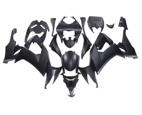 Kawasaki ZX10R Fairings (2008-2010) Matte Black at KingsMotorcycleFairings.com