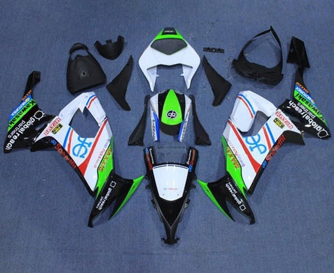 Kawasaki ZX10R Fairings (2008-2010) White, Black, Green, Red, Blue at KingsMotorcycleFairings.com