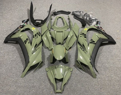 Kawasaki ZX10R Fairings (2011-2015) Light Green at KingsMotorcycleFairings.com