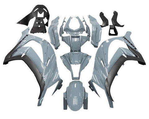 Kawasaki ZX10R Fairings (2011-2015) Nardo Gray at KingsMotorcycleFairings.com