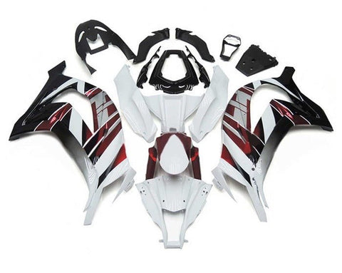 Kawasaki ZX10R Fairings (2011-2015) White, Candy Red, Black at KingsMotorcycleFairings.com