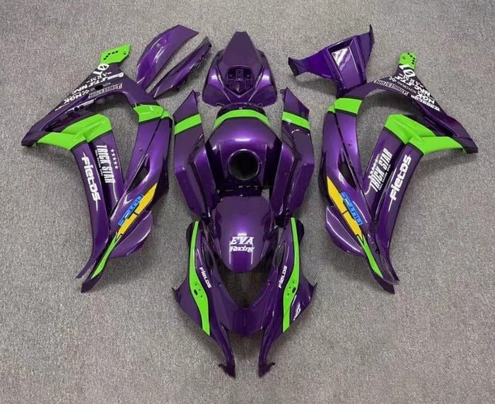 Kawasaki ZX10R (2016-2020) Purple, Green, Black Fairings