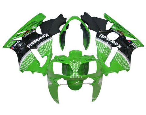 Kawasaki ZX12R Fairings (2002-2006) Green, Black, White Elf at KingsMotorcycleFairings.com