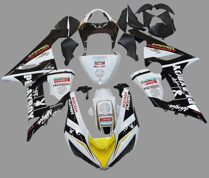 Fairings | Kawasaki ZX6R 636 - White, Black, Red, Playboy