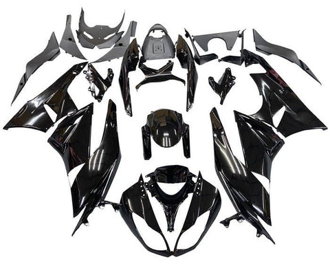 Kawasaki ZX6R 636 Fairings (2009-2012) Black Gloss at KingsMotorcycleFairings.com