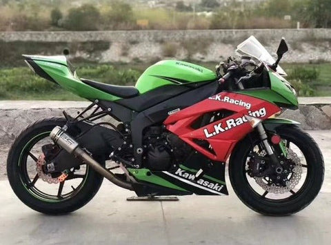 Kawasaki ZX6R 636 Fairings (2009-2012) Green, Red, White, Black at KingsMotorcycleFairings.com