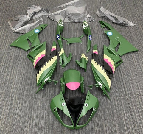 Kawasaki ZX6R 636 Fairings (2009-2012) Matte Green, Yellow, Pink at KingsMotorcycleFairings.com