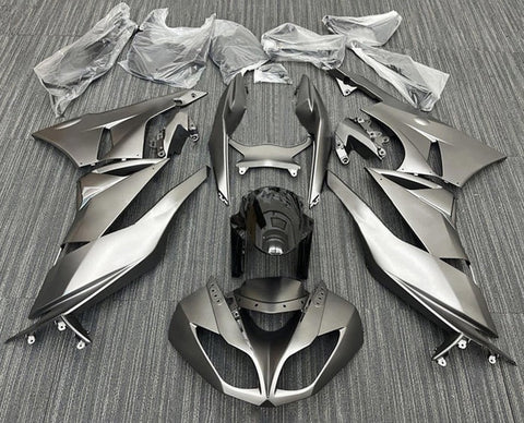 Kawasaki ZX6R 636 Fairings (2009-2012) Matte Silver at KingsMotorcycleFairings.com