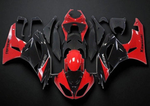 Kawasaki ZX6R 636 Fairings (2009-2012) Red, Black, White at KingsMotorcycleFairings.com