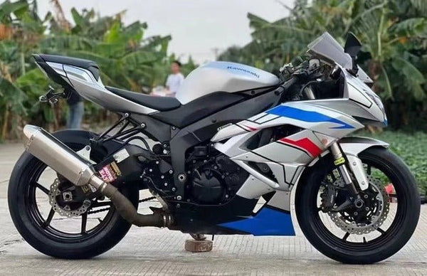 2009-2012 Fairings For Kawasaki ZX6R ZX636 Blue White Black Ninja