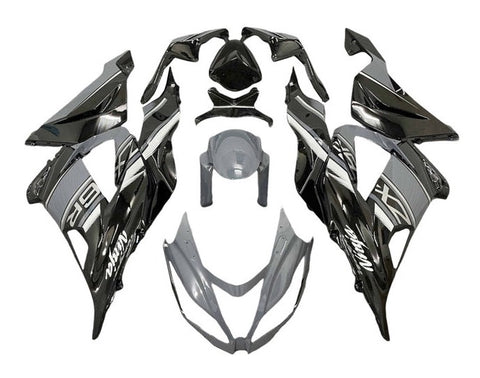 Kawasaki ZX6R 636 Fairings (2013-2018) Gray, Black, White at KingsMotorcycleFairings.com