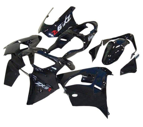 Kawasaki ZX9R Fairings (2002-2003) Black at KingsMotorcycleFairings.com