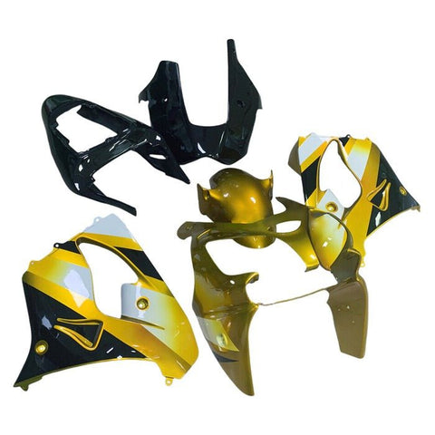 Kawasaki ZX9R Fairings (2002-2003) Yellow, Black, White at KingsMotorcycleFairings.com