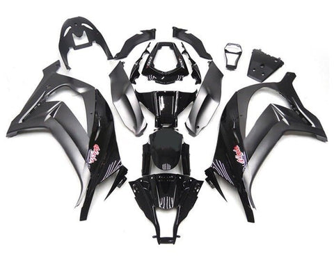 Kawasaki ZX10R Fairing Kit (2011-2015) Black, Matte Black, Red at KingsMotorcycleFairings.com