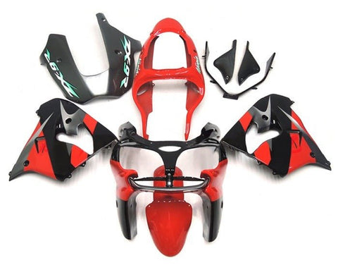 Kawasaki ZX9R Fairings (2002-2003) Red, Black, Silver at KingsMotorcycleFairings.com