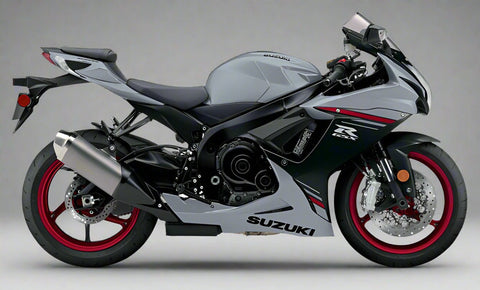 SUZUKI GSX-R750 Fairings (2025-2026) Matte Gray, Black, Red at KingsMotorcycleFairings.com