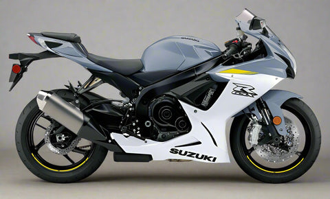 SUZUKI GSX-R750 Fairings (2011-2024) Matte Gray, Gloss White, Yellow at KingsMotorcycleFairings.com