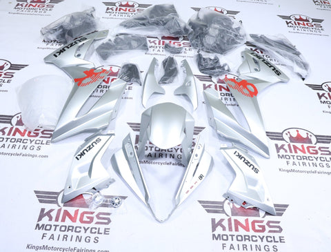 Suzuki GSX-8R Fairings (2024-2025) Silver Matte, Black, Red at KingsMotorcycleFairings.com
