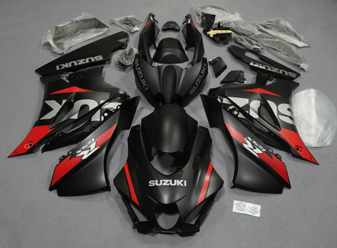Suzuki GSXR1000 Fairings (2017-2025) Matte Black, Red, Silver at KingsMotorcycleFairings.com