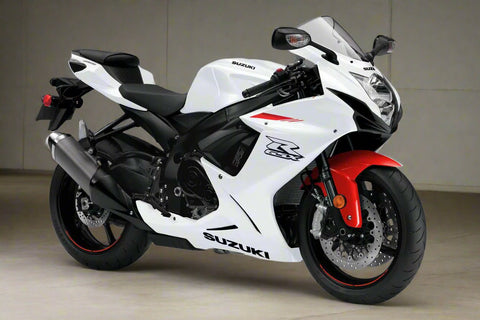 Suzuki GSX-R750 Fairings (2025-2026) White Pearl, Red at KingsMotorcycleFairings.com