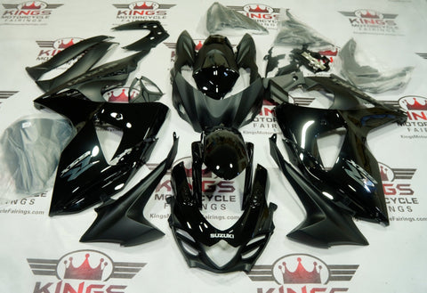 Suzuki GSXR1000 Fairing Kit (2009-2016) Black, Chrome, Gray at KingsMotorcycleFairings.com