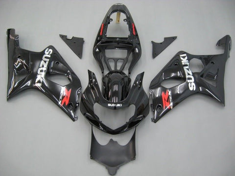 Suzuki GSXR1000 Fairings (2000-2002) Black, Chrome, Red at KingsMotorcycleFairings.com