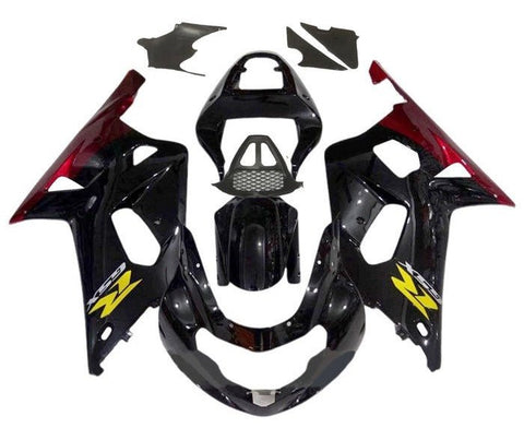 Suzuki GSXR1000 Fairings (2000-2002) Black, Red, Yellow at KingsMotorcycleFairings.com