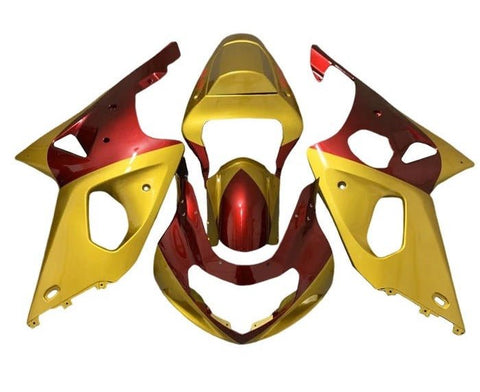 Suzuki GSXR1000 Fairings (2000-2002) Gold, Red, Iron Man at KingsMotorcycleFairings.com