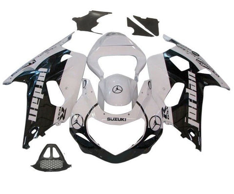 Suzuki GSXR1000 Fairings (2000-2002) White, Black Jordan at KingsMotorcycleFairings.com