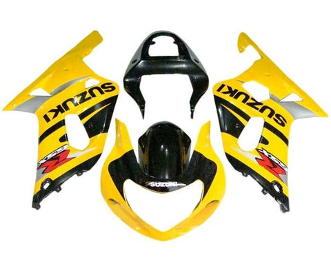 Suzuki GSXR1000 Fairings (2000-2002) Yellow, Black, Gray at KingsMotorcycleFairings.com