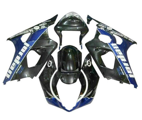 Suzuki GSXR1000 Fairings (2003-2004) Black, Blue, White, Jordan at KingsMotorcycleFairings.com