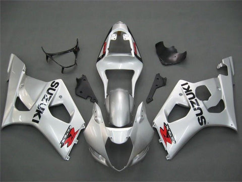 Suzuki GSXR1000 Fairings (2003-2004) Silver, Black, Red, White at KingsMotorcycleFairings.com
