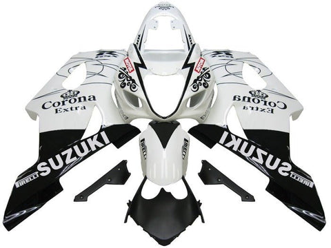 Suzuki GSXR1000 Fairings (2003-2004) White, Black, Red Motul at KingsMotorcycleFairings.com