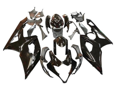 Suzuki GSXR 1000 Fairings (2005-2006) All Black at KingsMotorcycleFairings.com
