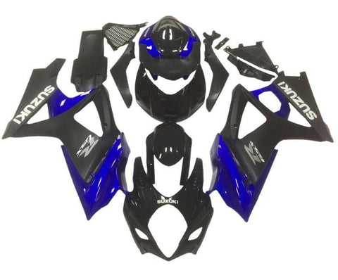 Suzuki GSXR 1000 Fairings (2005-2006) Black, Blue, Matte Black at KingsMotorcycleFairings.com