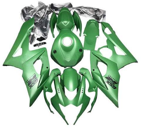 Suzuki GSXR 1000 Fairings (2005-2006) Matte Green at KingsMotorcycleFairings.com