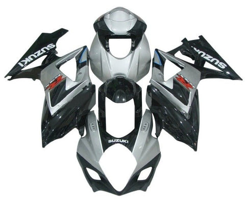 Suzuki GSXR 1000 Fairings (2007-2008) Gray, Black, White, Red, Blue at KingsMotorcycleFairings.com
