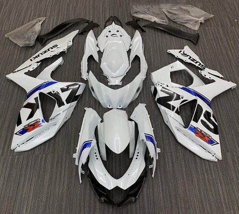 Suzuki GSXR1000 Fairings (2009-2016) Gloss White, Black, Blue at KingsMotorcycleFairings.com