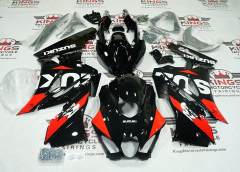 Suzuki GSXR1000 Fairings (2017-2025) Black, Red, White at KingsMotorcycleFairings.com